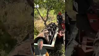 Modern Indian Tractor Doing Two Jobs at Once