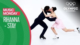 Tessa Virtue and Scott Moir skate to Stay by Rihanna | Music Monday