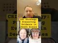 CSI Strategy: Preserving Evidence in Death Scenes #shorts