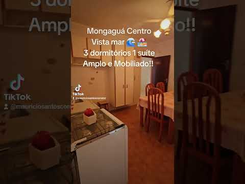 Vídeo do imóvel — Apartamento em Mongaguá, bairro Centro, mobiliado e com excelente localização, quadra da praia, vista para o mar, 3 dormitórios sendo 1 suíte, 3 banheiros.