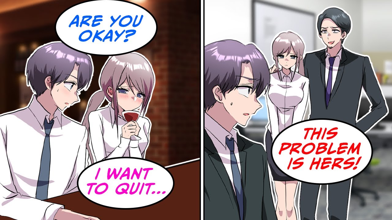 【RomCom】I encountered a woman who complained about her company at a bar【Manga Dub】