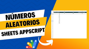 Cómo generar números aleatorios en sheets con appscript