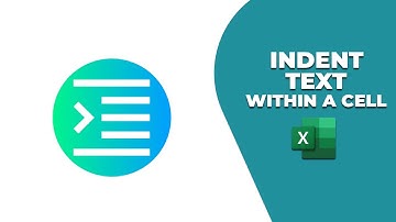 How to indent text within a cell in excel