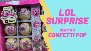LOL Surprise Confetti Pop Series 3 Re-release Full Case Unboxing Review | TadsToyReview