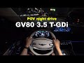 2021 GENESIS GV80 3.5 T-GDi AWD POV night drive
