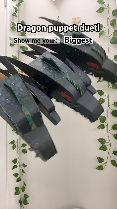 Dragon puppet duet! #paperdragon #dragonpuppet #duet #artandcraft