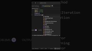 #Random Password generate🤖 #python #coding #shorts 🔥