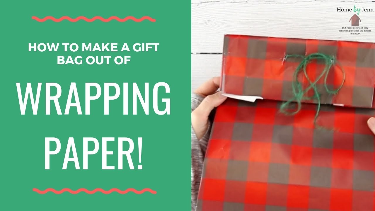How to Make a Gift Bag from Wrapping Paper