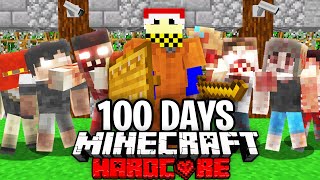 100 Days  Minecraft Zombie Apocalypse [FULL MOVIE]