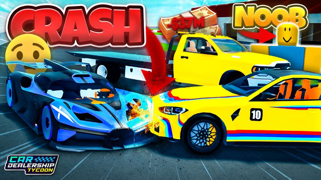 ANNOYING NOOB Crashes His BMW Into My Bugatti Bolide! (Car Dealership Tycoon RP)