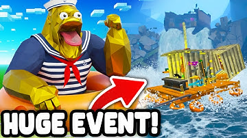 I Built the ULTIMATE RAFT to SURVIVE THE FLOOD EVENT! (Animal Company VR)