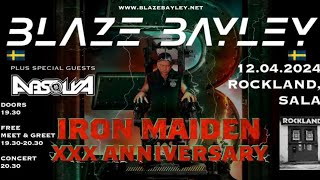 BLAZE BAYLEY - Fortunes of War (IRON MAIDEN cover) (Sala, Sverige - 2024)