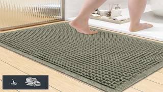 Smiry Waffle Bath Mat 36x24 Extra Soft Absorbent Bathroom Rugs Non Slip