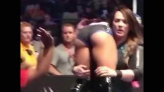 Kid slaps Alexa Bliss Butt at a WWE event