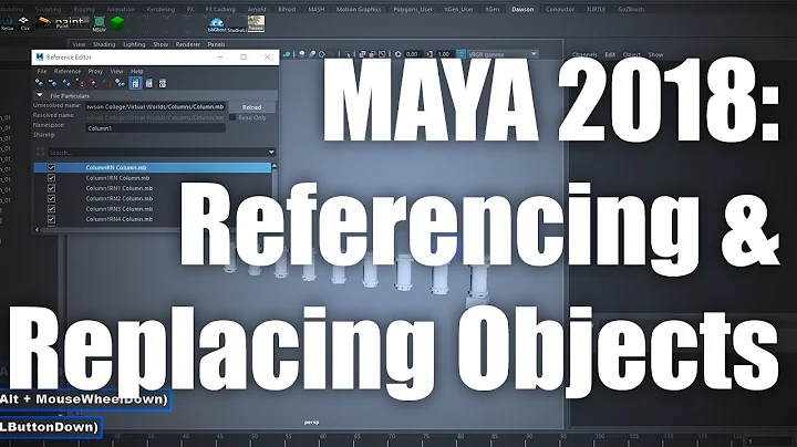 Replacing and Referencing Objects In Maya