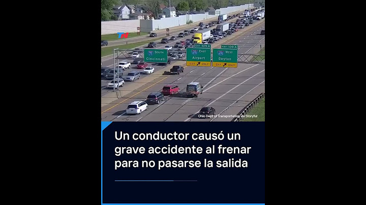 INSÓLITO ACCIDENTE: Un conductor causó un grave accidente al frenar para no pasarse la salida