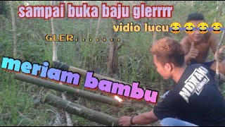 Vidio lucu bermain petasan meriam bambu glerr