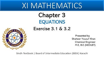 Synthetic Division & Quadratic Formula | Exercise 3.1 & 3.2 | Class 11 Maths || by ykSir