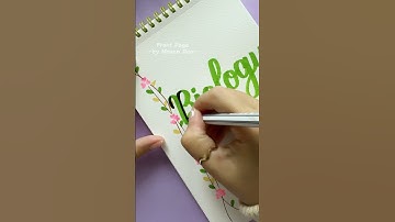 DIY Beautiful Front Page 💖 #shorts #frontpage #assignment