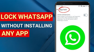 How to Lock WhatsApp without Installing Any App | NEW UPDATE (2024)