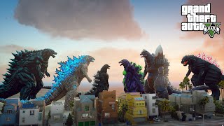Godzilla Earth, Godzilla, Heisei Godzilla vs Godzilla Ultima Team - GTA V Mods