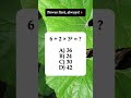 🧮 6 + 2 × 3² = ? (Order of Operations) #shorts #math #iqvistax #riddle #brainteaser