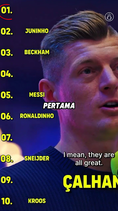 10 Pemain dengan tendangan bebas terbaik dalam sejarah menurut Toni Kroos🤔