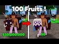 100 fruits en 10 minutes blox fruits