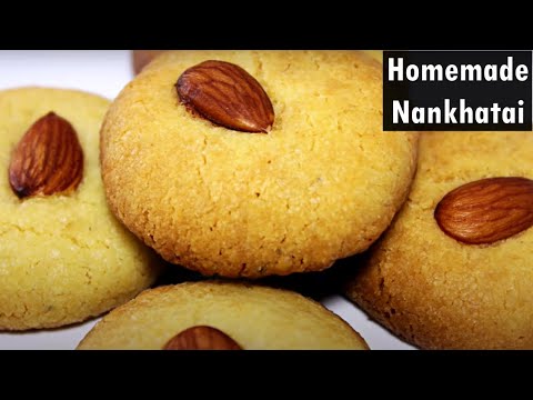 Nankhatai Recipe | Eggless Easy Cookies Recipe | Indian Bakery Biscuits Recipe | Kanak's Kitchen