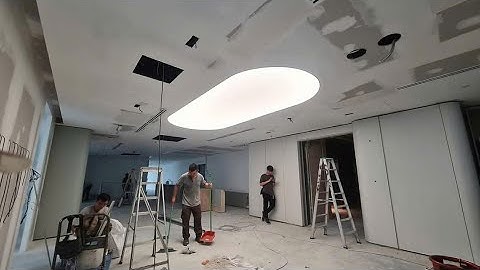 Trần xuyên sáng phòng họp, thi công đèn Barrisol văn phòng công ty