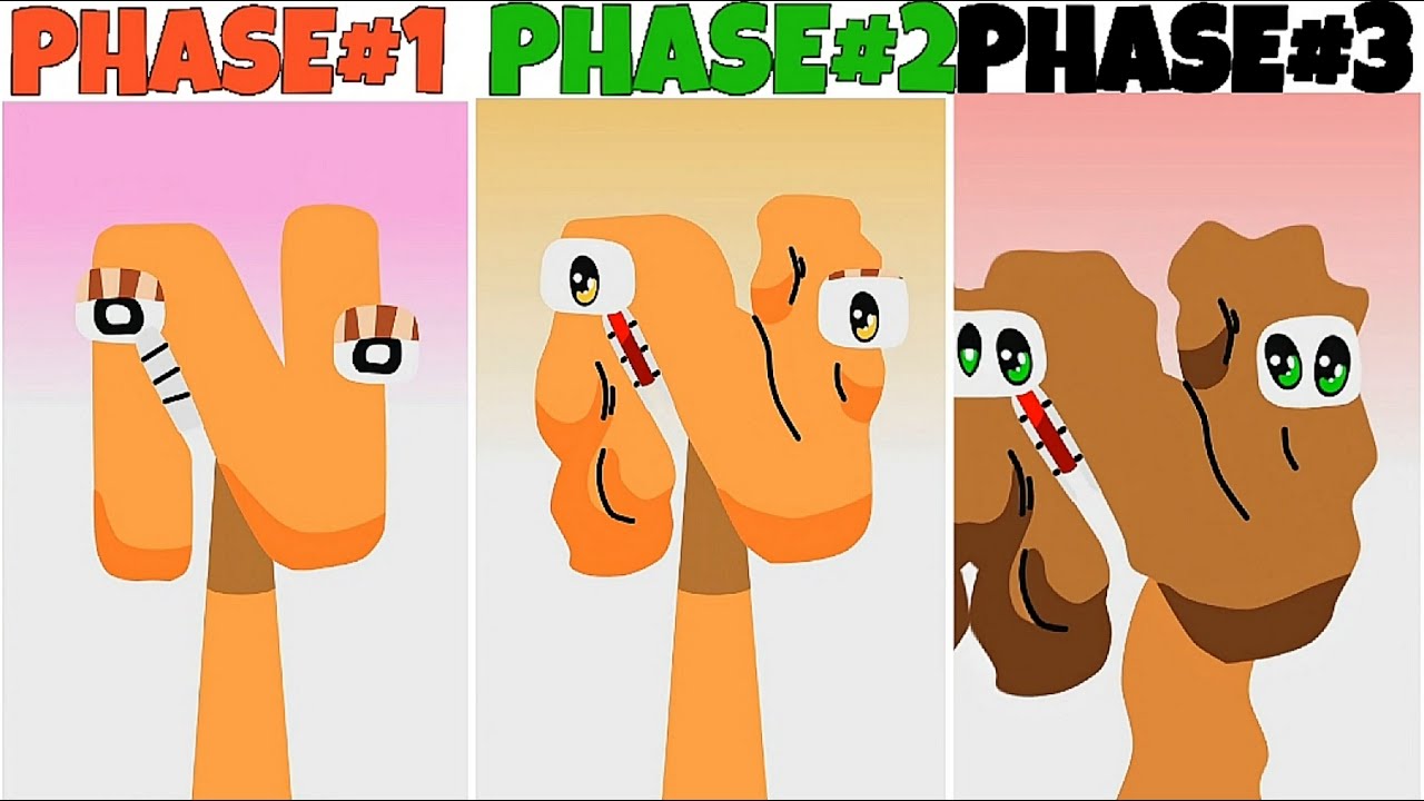 All Phases in New Incredibox Sprunki Oc of N Alphabet Lore: From Phase 1 to Phase 3