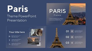 Париж Презентация! 😍 | PowerPoint Сабақ | Тегін Шаблон