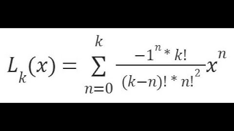 Laguerre Polynomials Taylor Maclaurin SERIESSUM LINEST Polynomial Regression Google Sheets or Excel