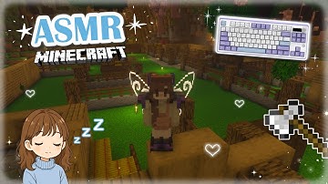 Minecraft ASMR ♡ – Relaxing Schematic Building 🏡✨ | Keyboard Sounds & Whispering 🌙