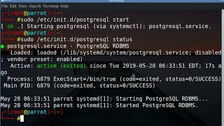 How to start postgresql in Kali Linux.. | Learning Phase |