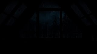 Moody And Comforting View To A Rainy Forest 🌧️ Rain And Thunder Ambient ASMR Sounds For You To Relax