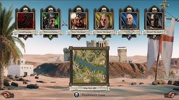 Stronghold Crusader: Definitive Edition Gameplay 4K + DLC AI Lords The Canary & The Trader