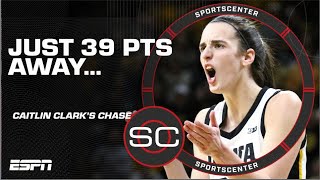 This is all Caitlin Clark-enomics! 39 PTS away from the record! | SportsCenter