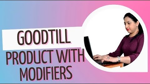 Adding product with modifiers