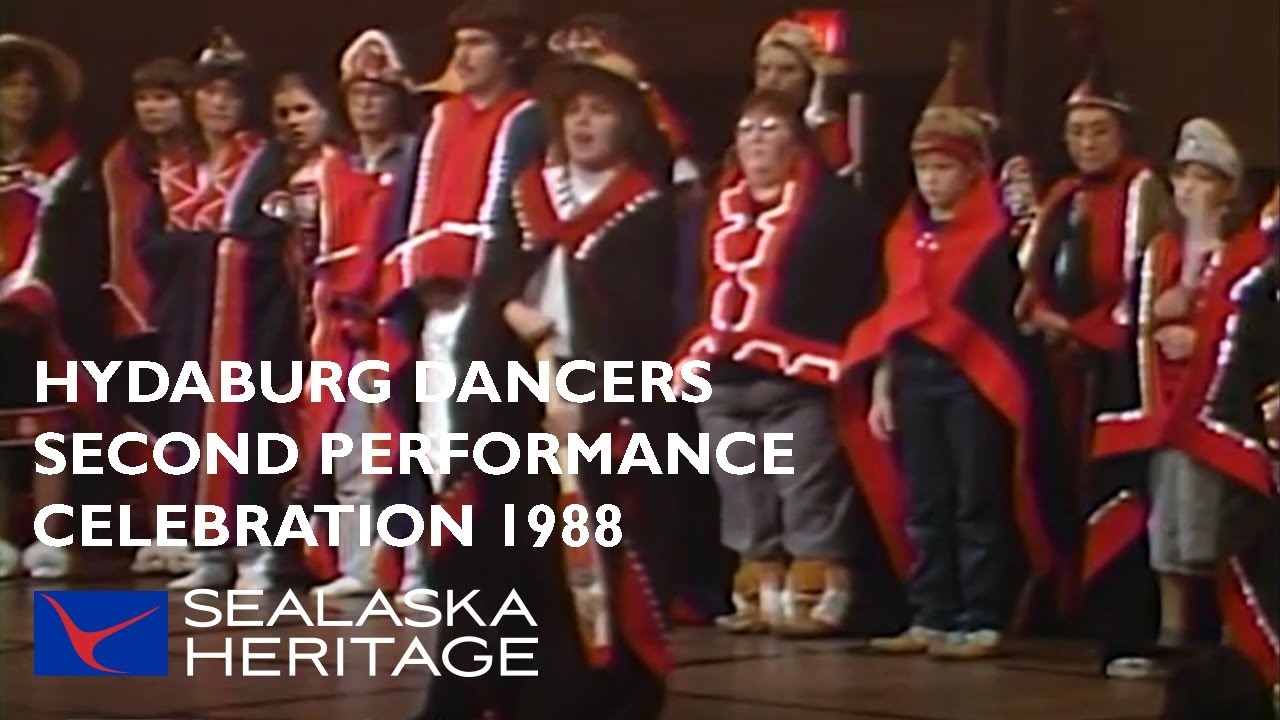 Hydaburg Dancers, Second Performance, Celebration 1988 Sealaska