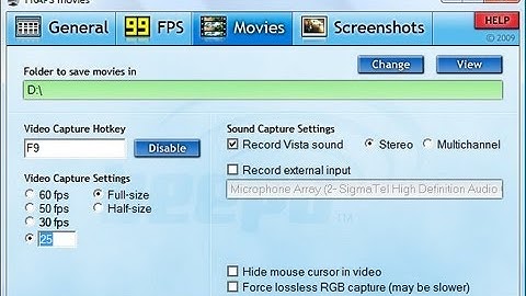 best settings for fraps (no lag)  + download link
