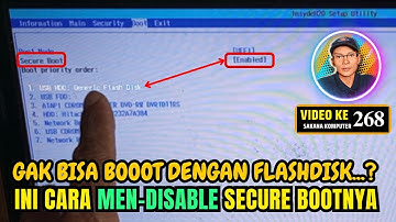 Mudah banget...!!! Begini cara disable-enable security boot yg terkunci pada bios