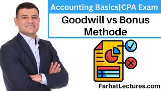 Details How to Answer CPA Exam Questions | GoodWill method Versus Bonus Method |Advanced Accounting Update