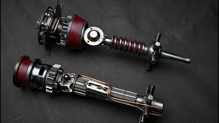 Matching Pair of Sith Lord LightSaber Hilts - (Mystery Box Sculpture 27)