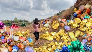 Discovery of Natural Gold, Diamond Amethyst. Diamonds, Quartz Crystal at the river gold