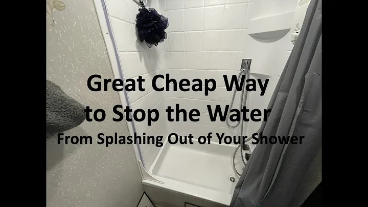 RV Shower Splash Guard Fix - Great Way to Stop Water From Coming Out of the Shower