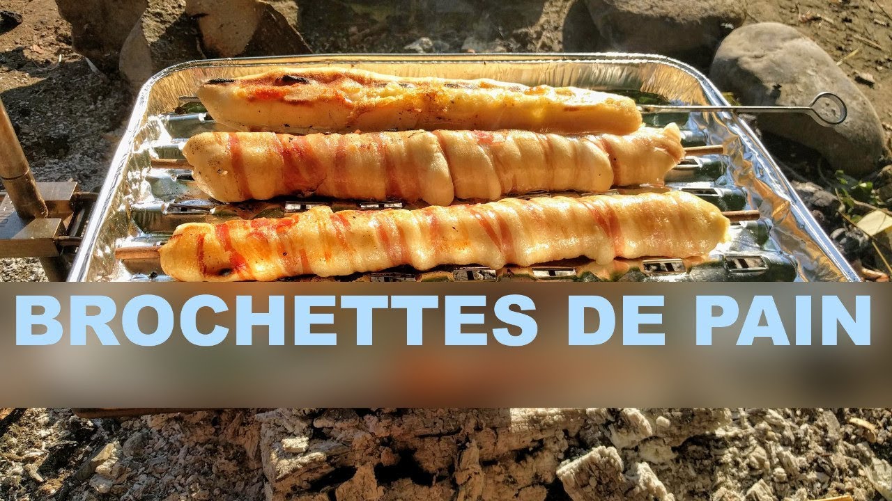 Recette - Brochettes pain-fromage pour barbecue en vidéo 