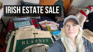 Irish Estate Sale on a Crowded Day One, Shop with me!