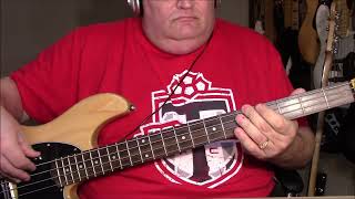 Glen Campbell Wichita Lineman Bass Cover with Notes & Tab, link in description