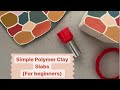 Polymer Clay Slab Making for Beginners / Contemporary / Simple Canes / Clay Earring Tutorial